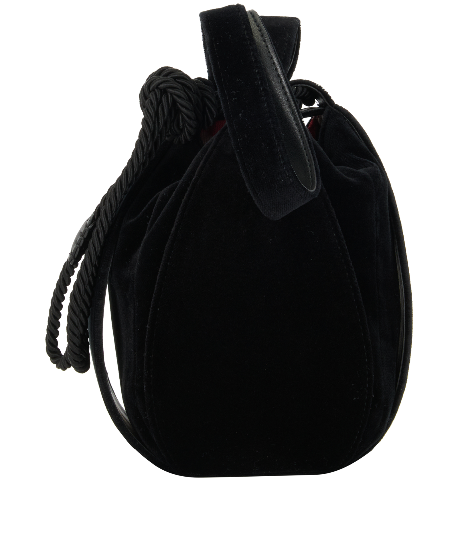 Kitt Bucket Bag, &pound;240, Handbags, Black, Cotton, Back view